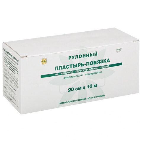 Пластырь-повязка рулонная LEIKO 20х1000 см, нетканая основа, 132827