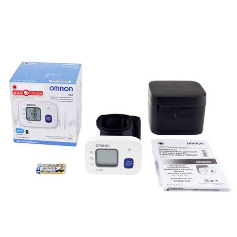 Тонометр (МЕД РегУд) OMRON RS2 (HEM-6121-RU), манжета 13,5-21,5 см, автоматический, на запястье, питание 2хААА
