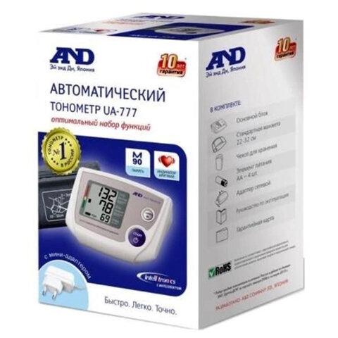 Тонометр (МЕД РегУд) AND UA-777AC, манжета 22-32 см, автоматический, на плечо, блок питания