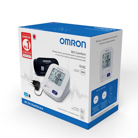 Тонометр (МЕД РегУд) OMRON M3 Comfort (HEM-7155-ALRU) манжета 22-42 см, автоматический, на плечо, блок питания