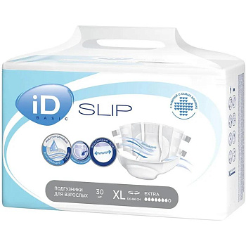 Подгузники для взрослых (XL) Large iD Slip Basic 30шт/уп