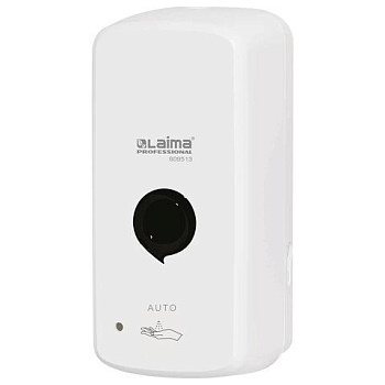 Дозатор для жидкого антисептика LAIMA PROFESSIONAL PREMIUM, СЕНСОРНЫЙ, 1 л, спрей, белый, ABS-пластик, 609513